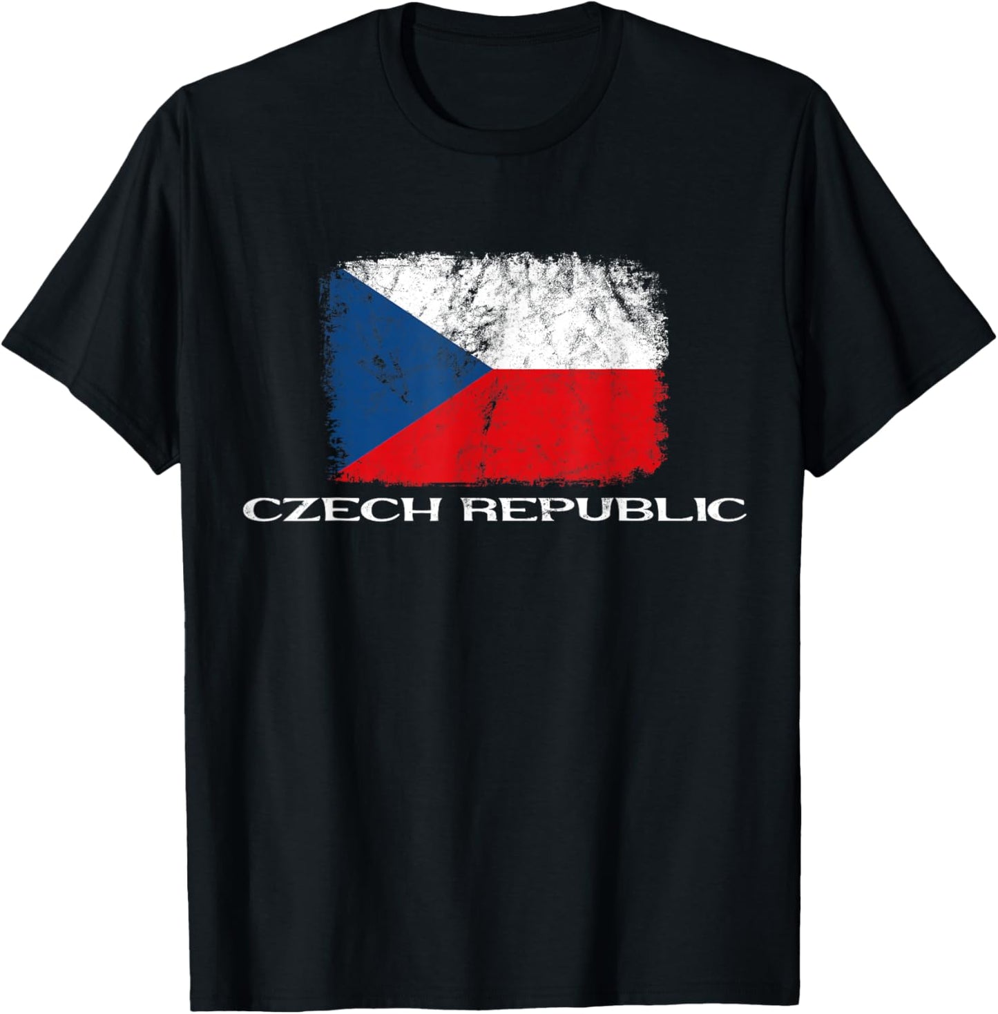 Czech Republic Flag, Czech Republic Travel, Czech Flag T-Shirt - T-Shirt | Black