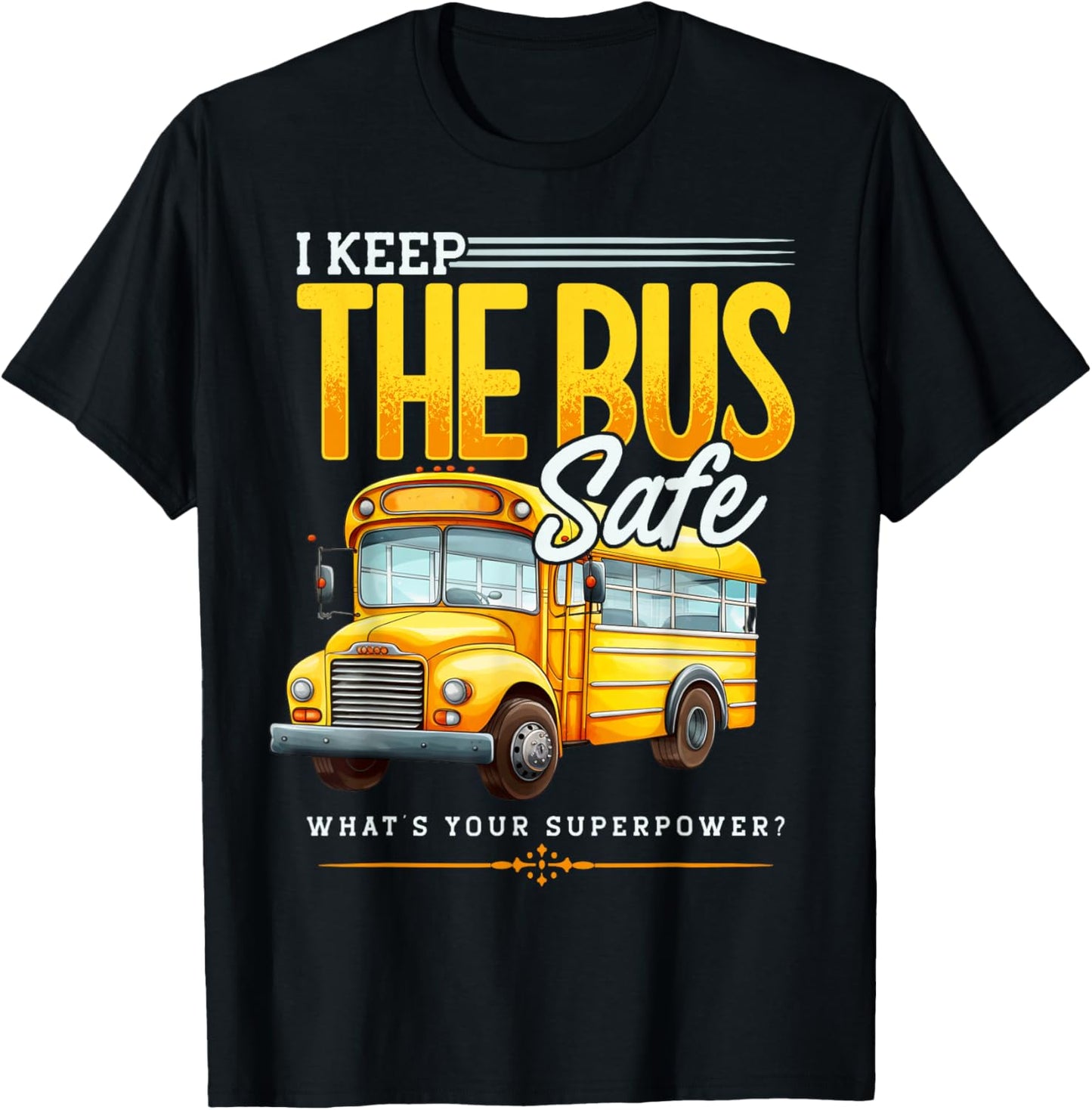 Bus Aide Saying, Bus Attendant, Funny School Bus Monitor T-Shirt - T-Shirt | Black