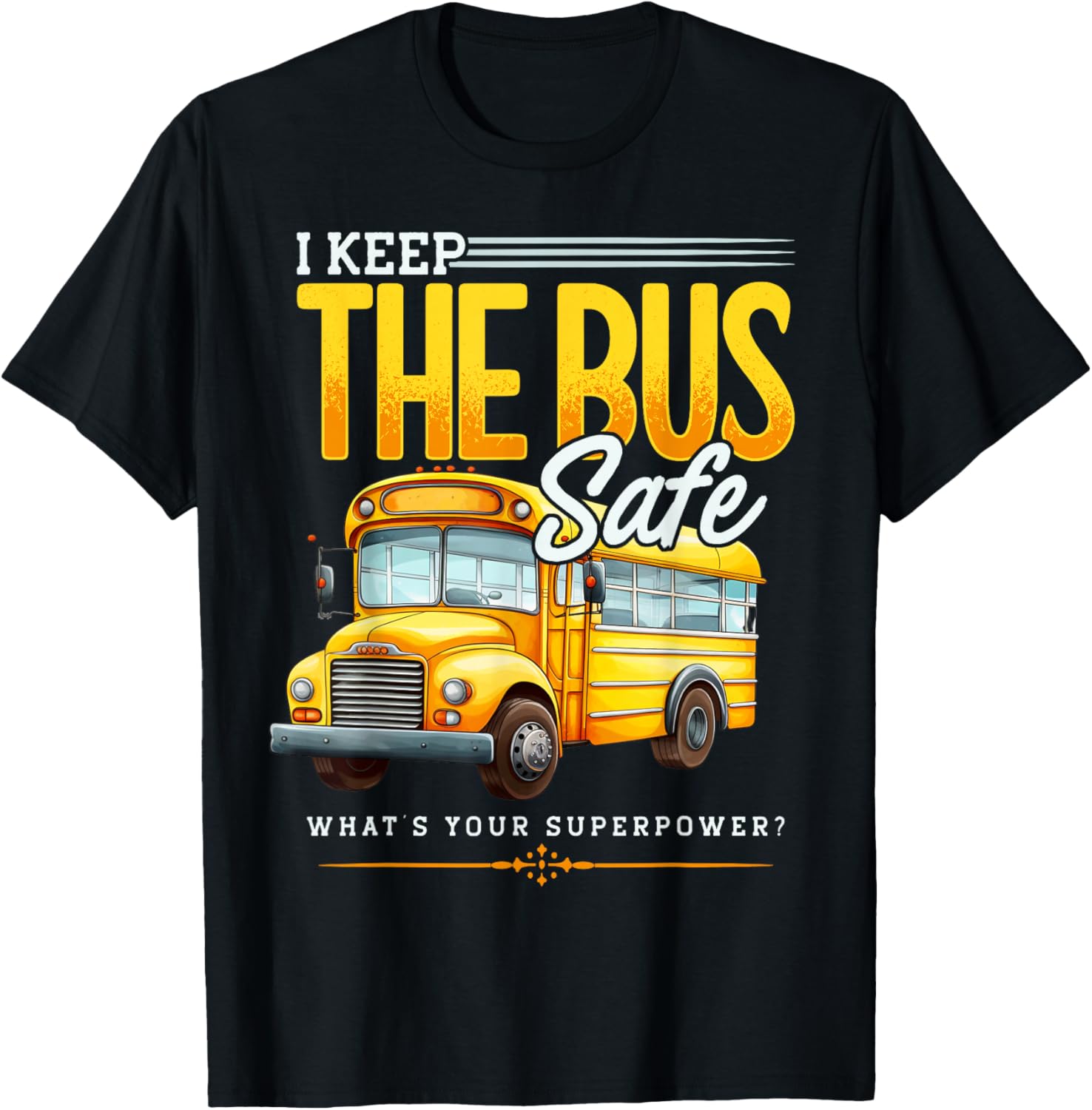 Bus Aide Saying, Bus Attendant, Funny School Bus Monitor T-Shirt - T-Shirt | Black