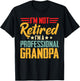 I'm Not Retired I'm A Professional Grandpa Retirement Gifts T-Shirt - T-Shirt | Black