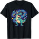 T Rex Space Birthday Party Dinosaur for Kids T-Shirt - T-Shirt | Black