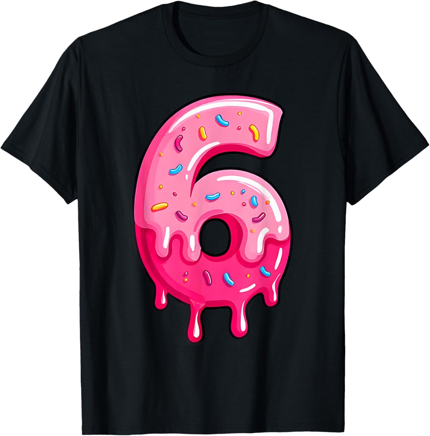 6 7 Couple Halloween Costume Ice Cream Drip Gen Alpha Slang T-Shirt - T-Shirt | Black