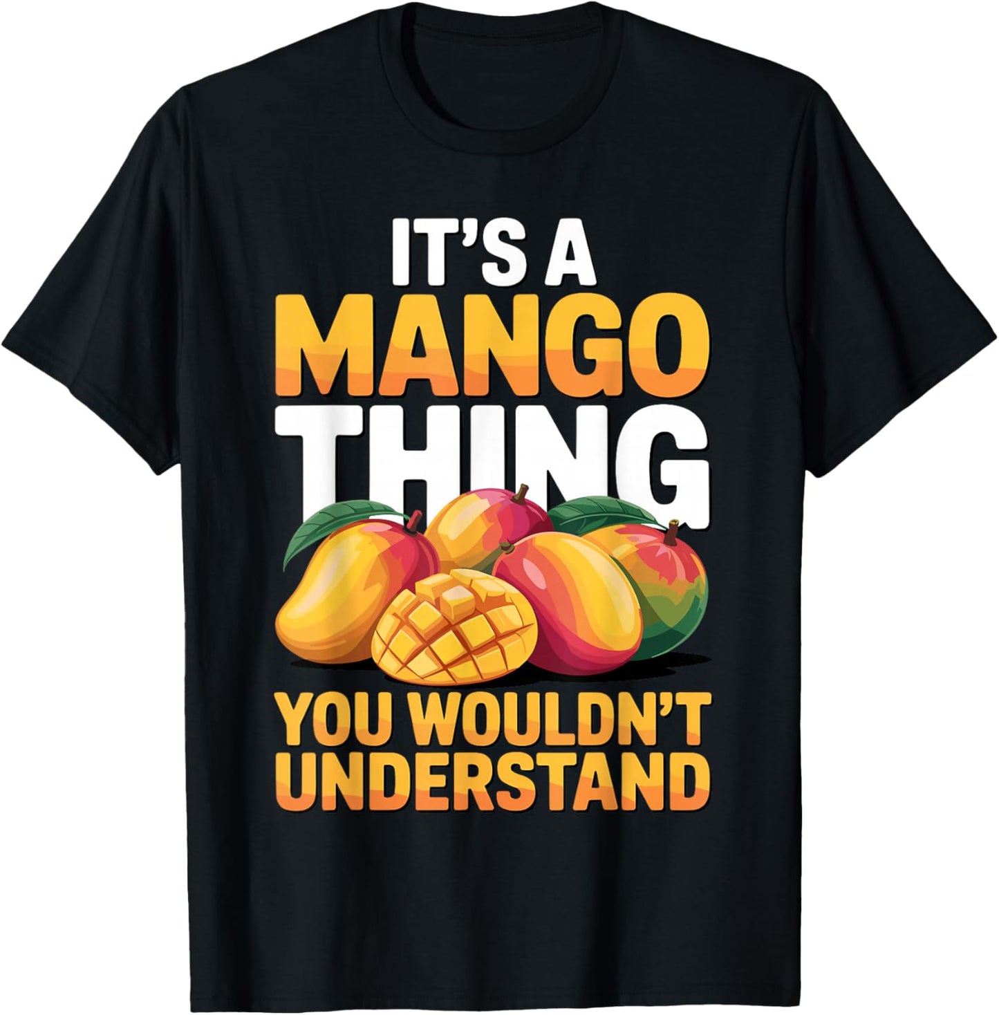 Best Mango Costume Women Kids Fruit Mango Lover T-Shirt - T-Shirt | Black