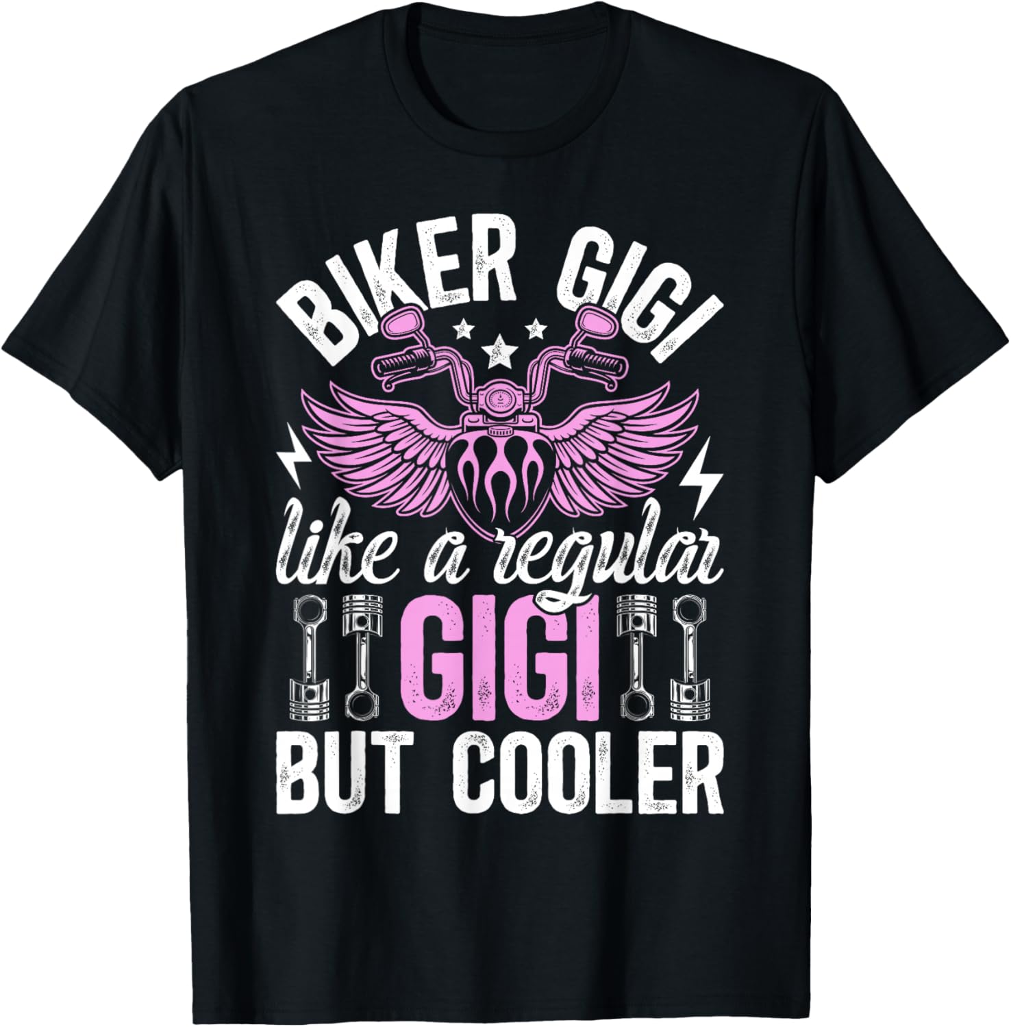 Biker Gigi Definition Motorcycle Rider Gigi T-Shirt - T-Shirt | Black