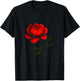 Elegant Rose - Gothic Art Design T-Shirt - T-Shirt | Black