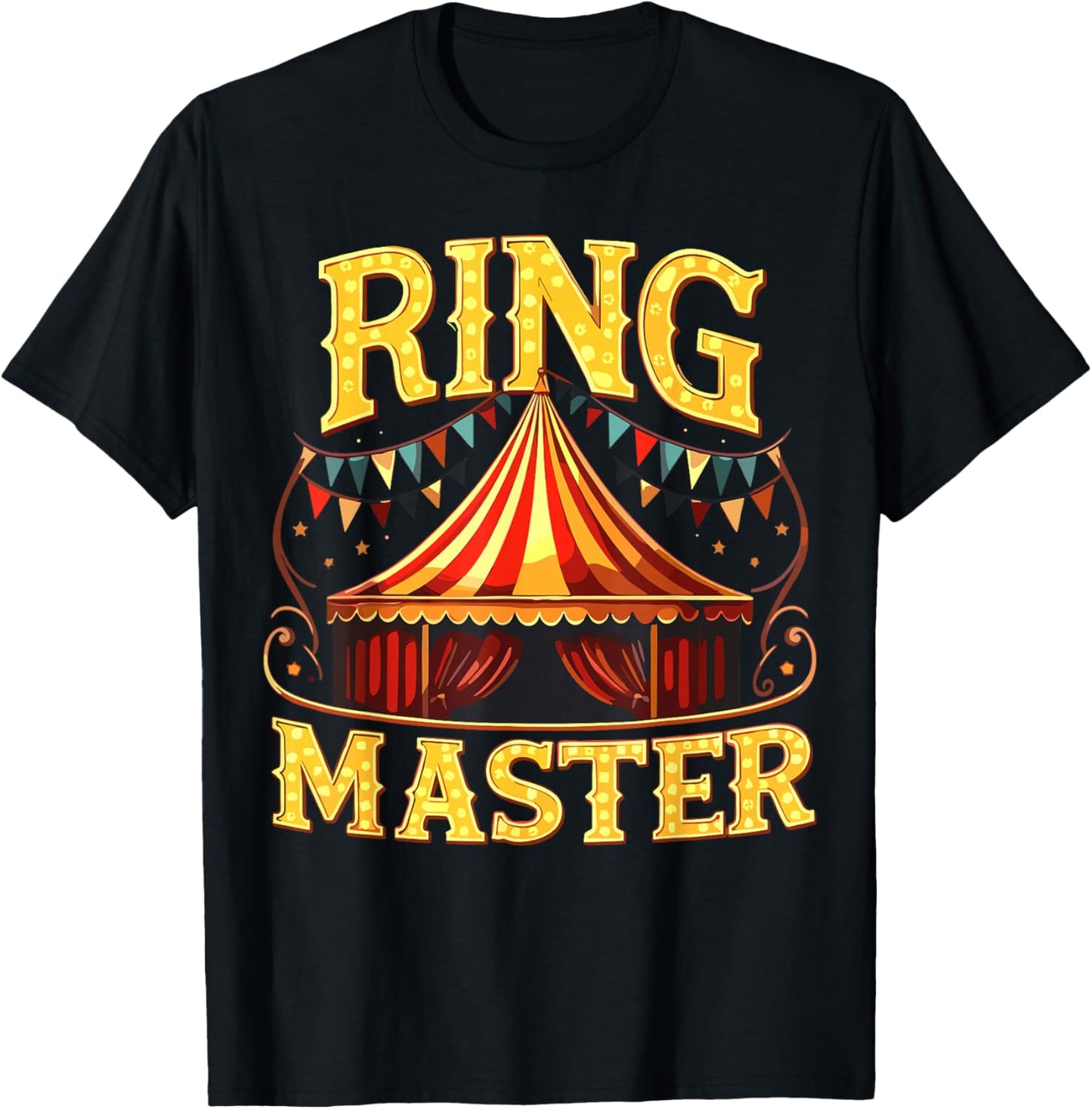 Ring Master Circus Staff Carnival Party T-Shirt - T-Shirt | Black