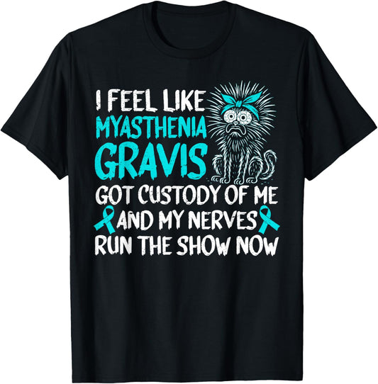 Funny Myasthenia Gravis Warrior T-Shirt - T-Shirt | Black
