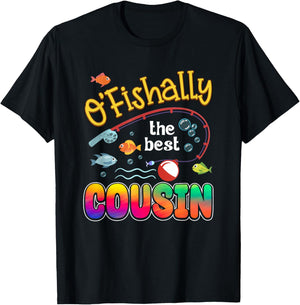 Ofishally The Best Cousin of The Birthday Boy T-Shirt - T-Shirt | Black