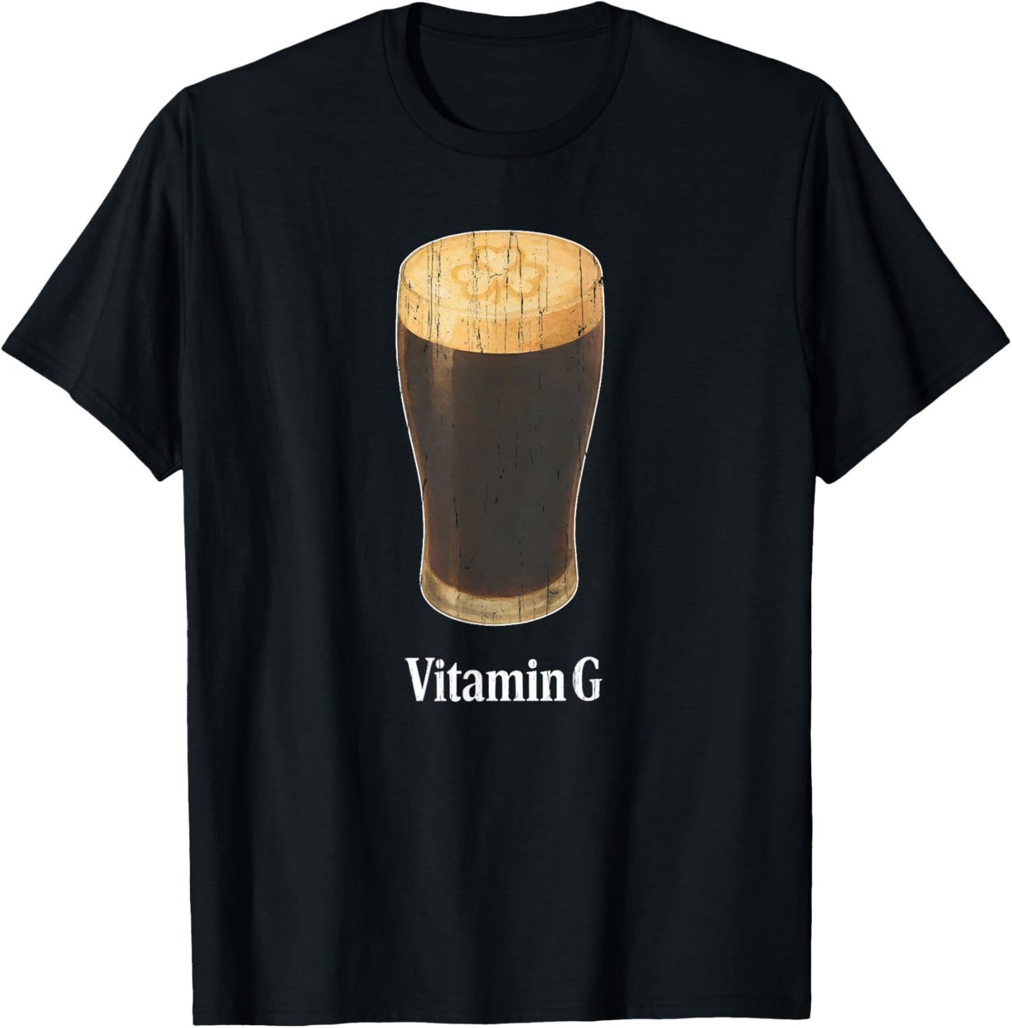 Vitamin G St. Patrick's Day, Funny Beer T-Shirt - T-Shirt | Black