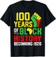 100 Years of Black History Beginning 1926 Centennial Africa T-Shirt - T-Shirt | Black