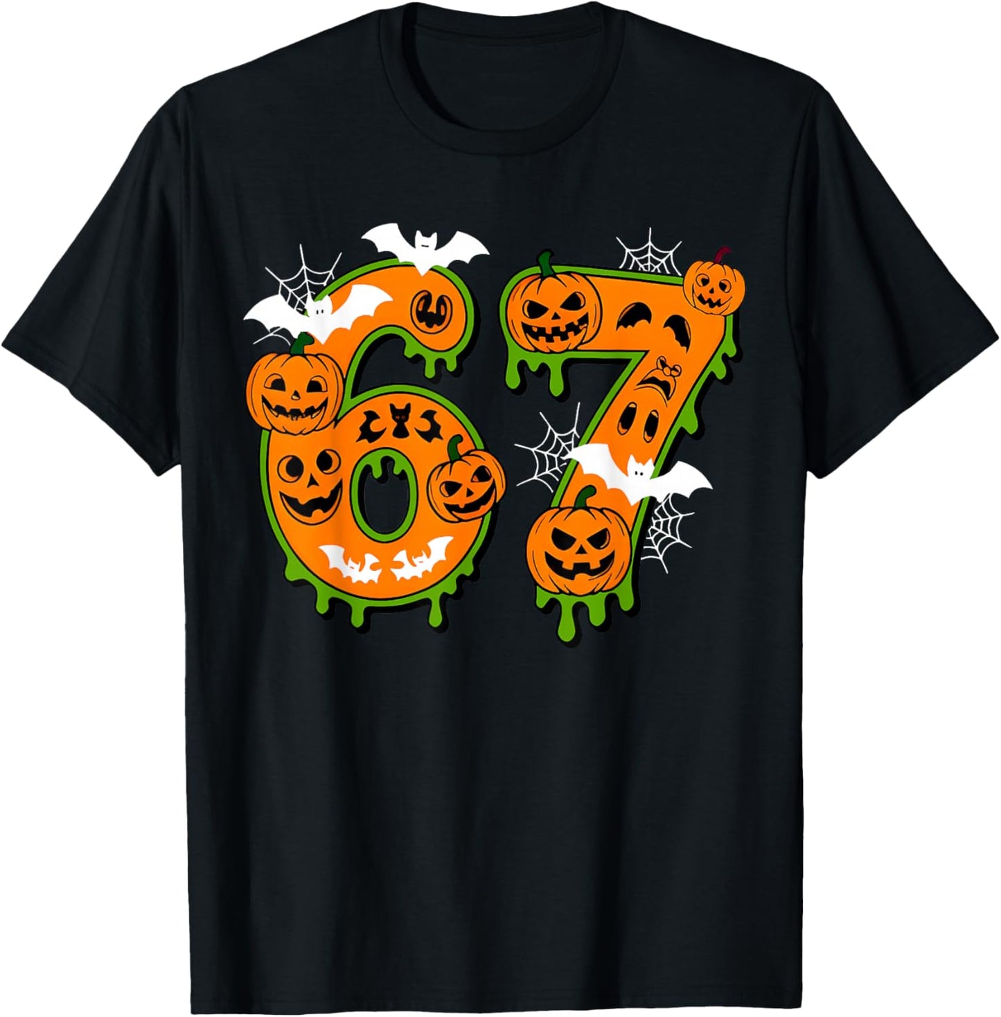 Spooky Number 67 in Halloween for Everyone T-Shirt - T-Shirt | Black