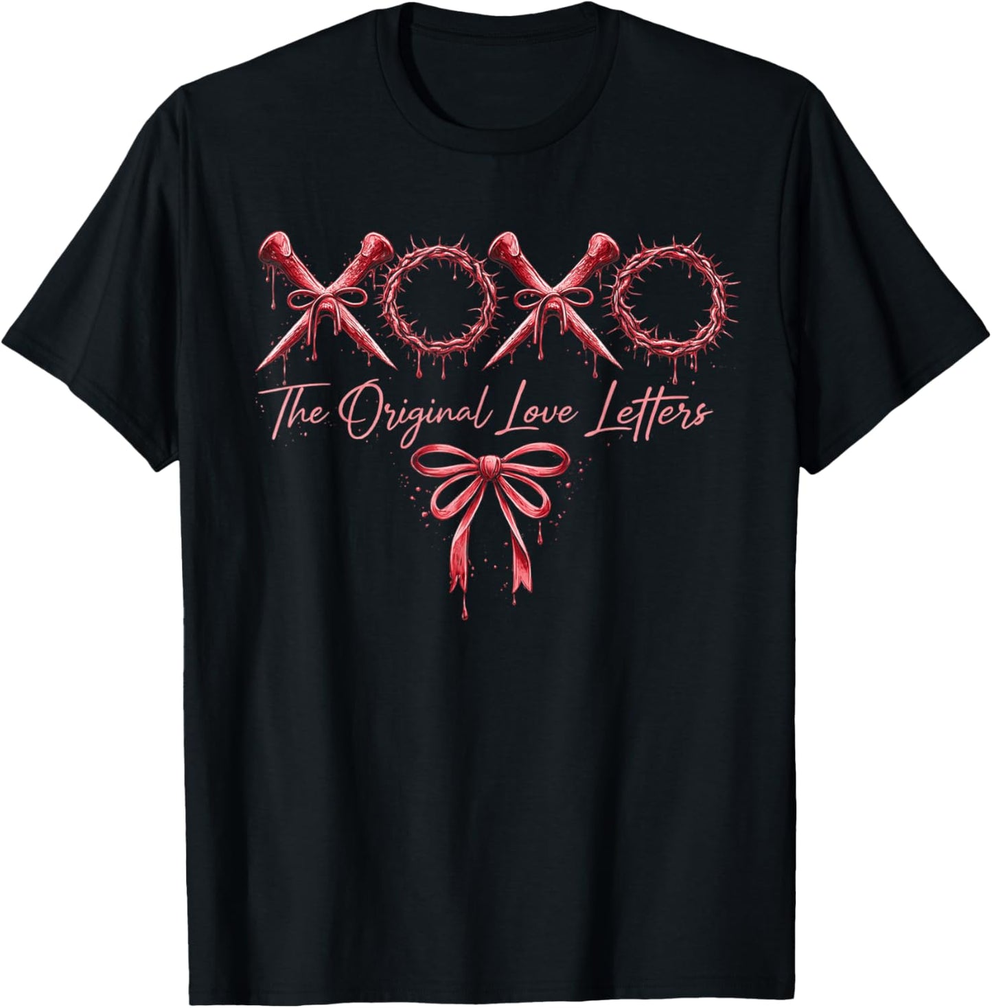 XOXO The Original Love Letters Christian Valentine’s Day T-Shirt - T-Shirt | Black