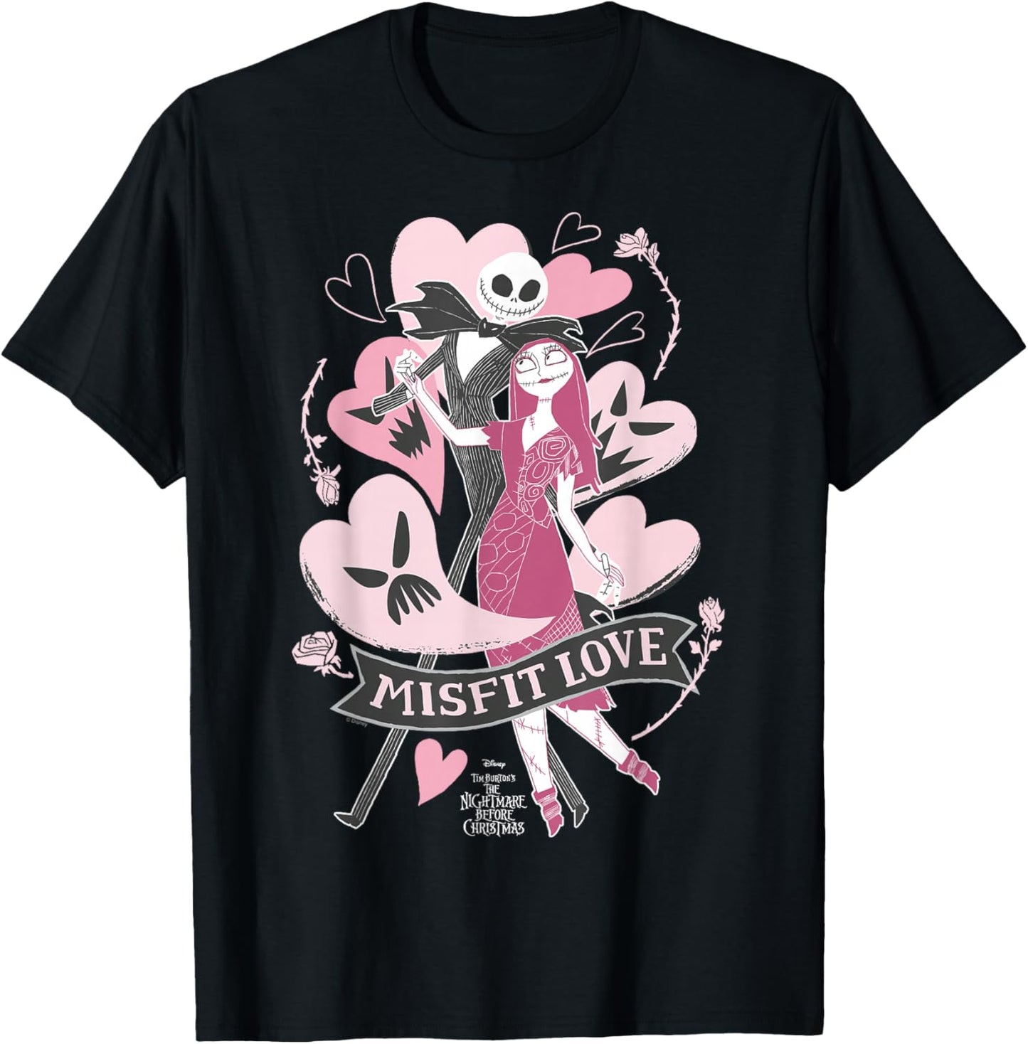 Nightmare Before Christmas - Misfit Love T-Shirt - T-Shirt | Black