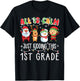Groovy All is Calm Just Kidding This is 1st Grade Teacher T-Shirt - T-Shirt | Black