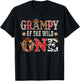 Grampy of The Wild One Cowboy Western Rodeo Party Matching T-Shirt - T-Shirt | Black