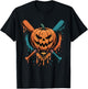 Pumpkin Halloween Baseball Ice Cream Drip Spooky Boys Youth T-Shirt - T-Shirt | Black