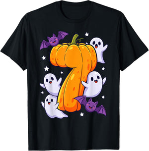 Six Seven Meme 6 7 Halloween Pumpkin Costume Couple T-Shirt - T-Shirt | Black