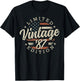 Vintage 1987 Limited Edition USA Flag 38th Birthday T-Shirt - T-Shirt | Black