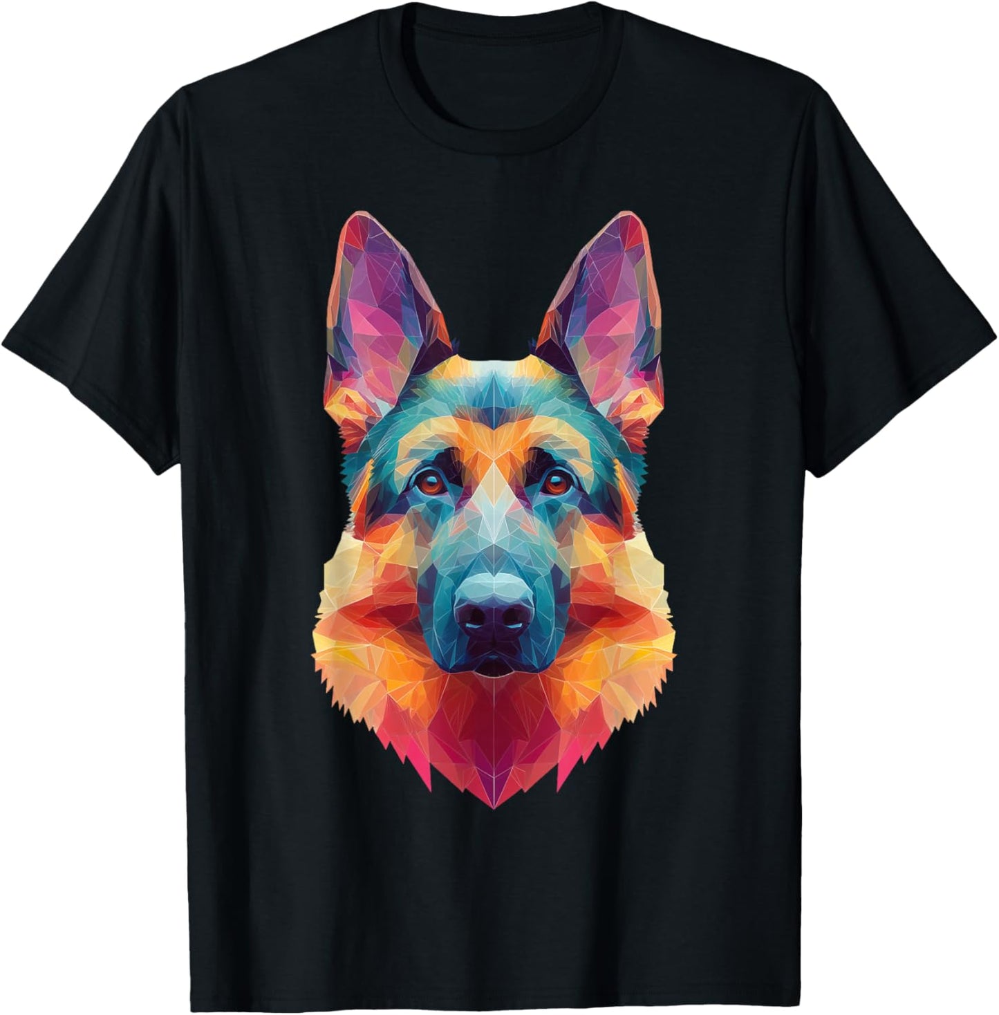 German Shepherd Dog Graphic T-Shirt - T-Shirt | Black