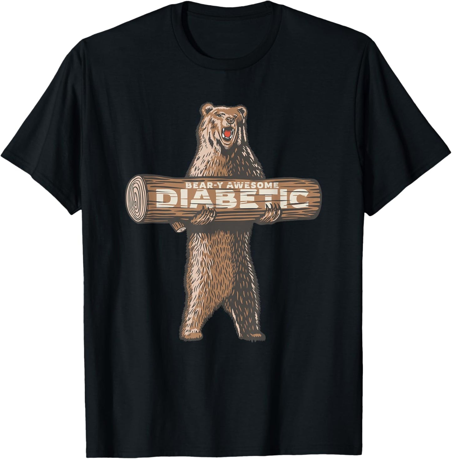 Diabetes Diabetic Funny Awesome Saying T-Shirt - T-Shirt | Black