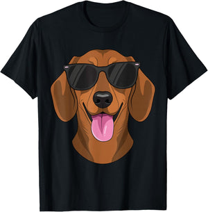 Funny Dachshund Dog Cool Animal Lover Graphic Pets Dogs T-Shirt - T-Shirt | Black