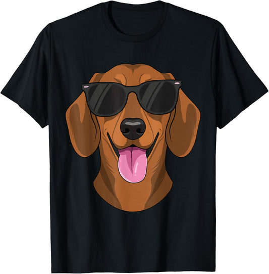 Funny Dachshund Dog Cool Animal Lover Graphic Pets Dogs T-Shirt - T-Shirt | Black