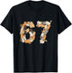67 Shirt with Cats Meme Boys Girls Kittens 67 Cat Six Seven T-Shirt - T-Shirt | Black