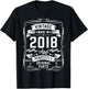 Vintage 2018 8yr 8th Birthday Gifts Boys Girls 8 Year Old T-Shirt - T-Shirt | Black