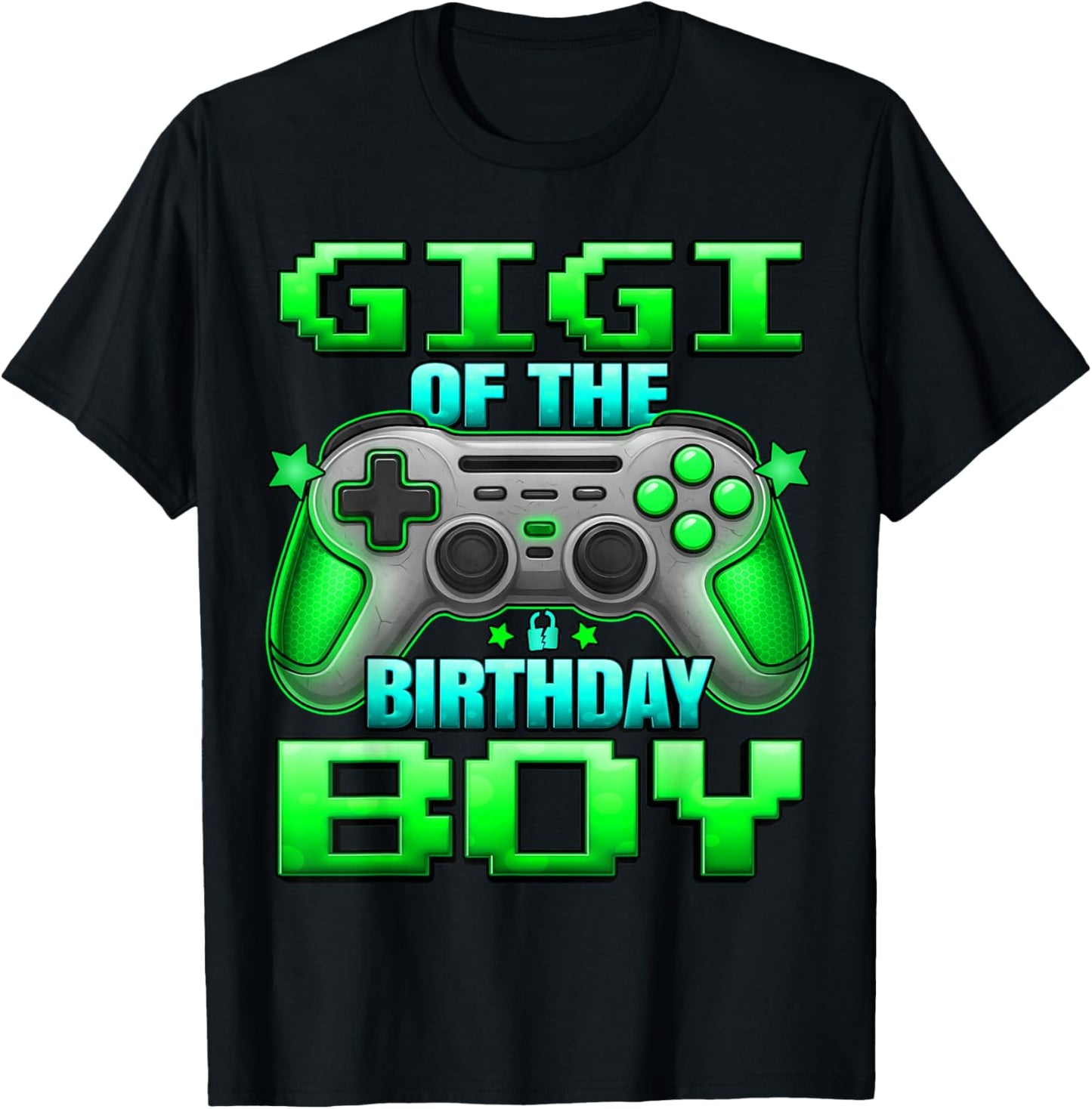 Gigi of The Birthday Boy Matching Family Grand Mother T-Shirt - T-Shirt | Black