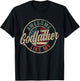 Awesome Like My Godfather Vintage Retro Funny Parent T-Shirt - T-Shirt | Black