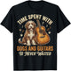 Time Spent with Dogs and Guitars is Never Wasted T-Shirt - T-Shirt | Black