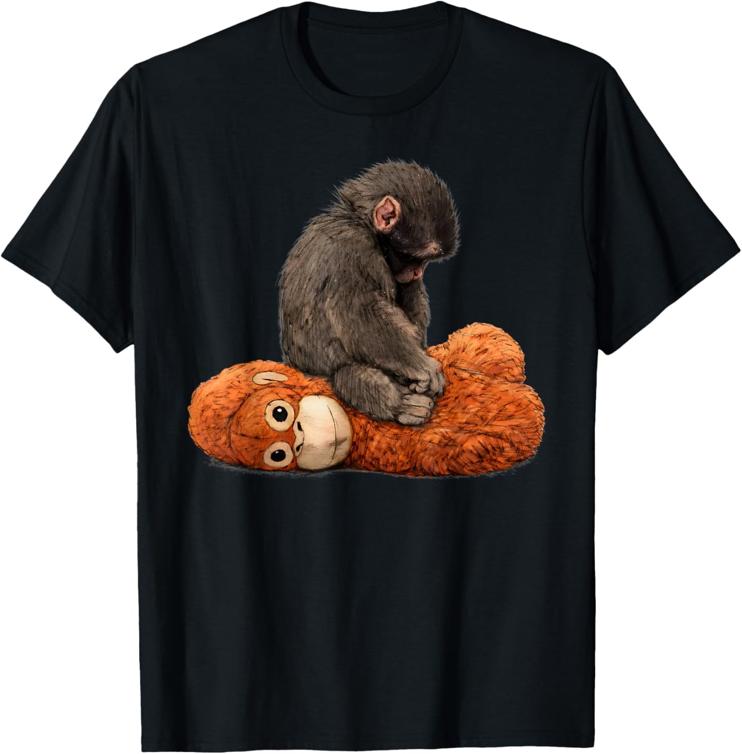 Baby Monkey Punch T-Shirt - T-Shirt | Black