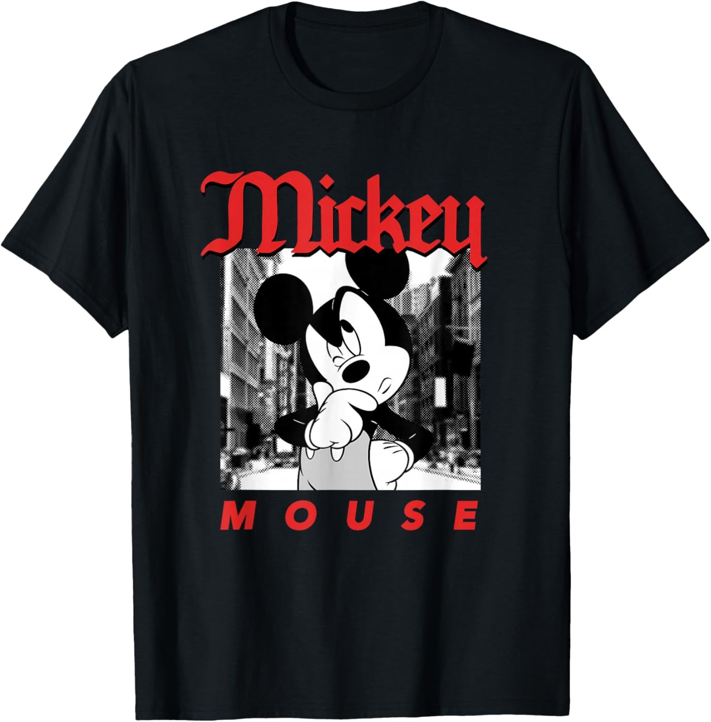 Disney Mickey and Friends Vintage Urban Streetwear T-Shirt - T-Shirt | Black