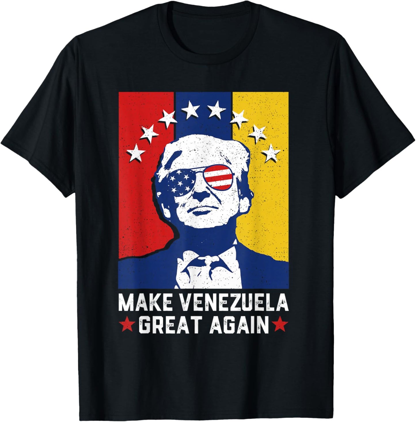 Make Venezuela Great Again 2026 Funny Trump Meme T-Shirt - T-Shirt | Black