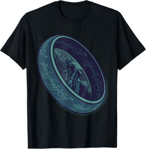 Fantasy Ring with Mysterious Creature T-Shirt - T-Shirt | Black