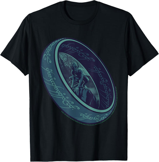 Fantasy Ring with Mysterious Creature T-Shirt - T-Shirt | Black