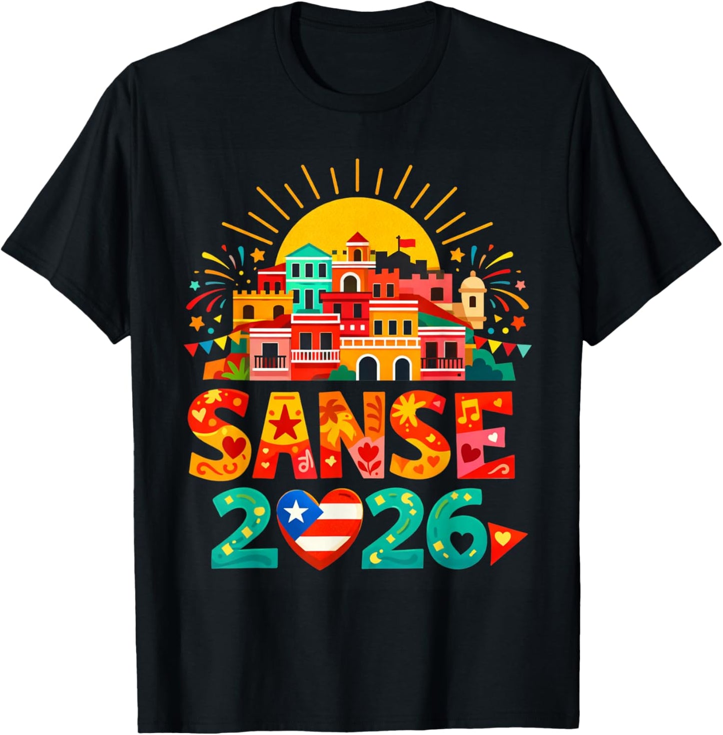 Balcones De Cora Sanse 2026 Juan San Festival San Sebastian T-Shirt - T-Shirt | Black
