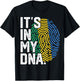 Gabon Roots Flag Fingerprint Graphic Patriotic T-Shirt - T-Shirt | Black