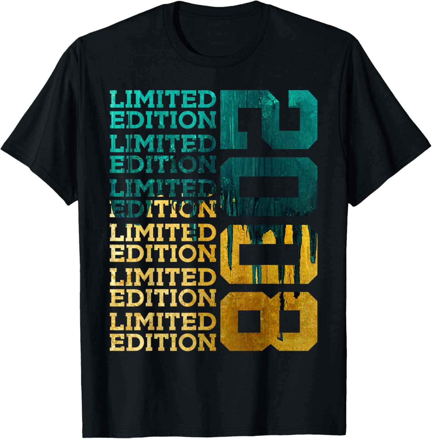 18 Years Limited Edition 2008 18TH Birthday T-Shirt - T-Shirt | Black