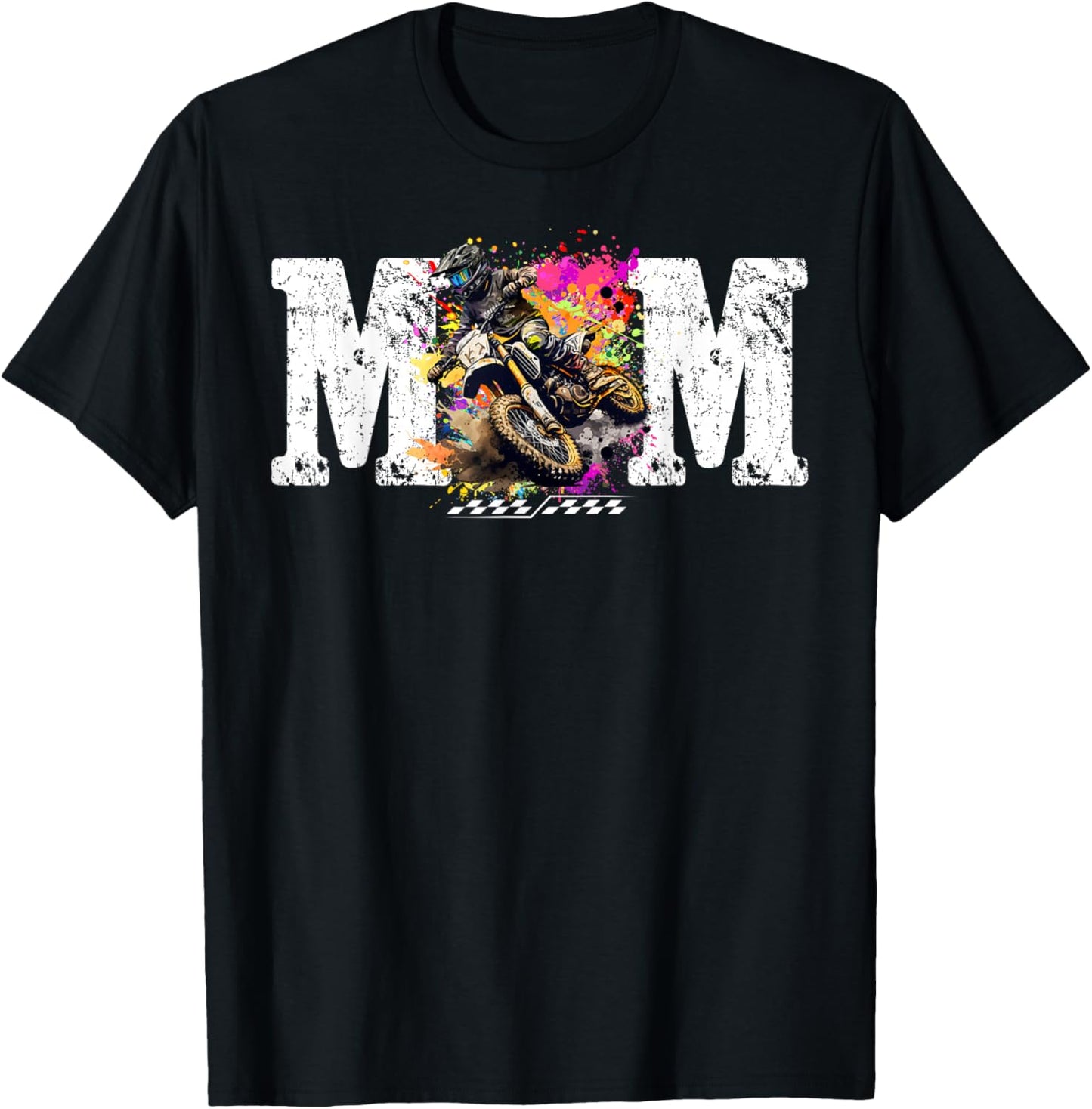 Mom Motocross Birthday T-Shirt - T-Shirt | Black