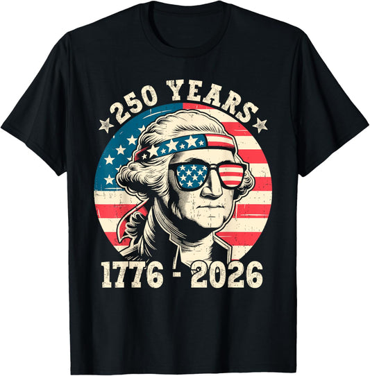 250 Years American 1776 2026 250th USA Years Patriotic USA T-Shirt - T-Shirt | Black
