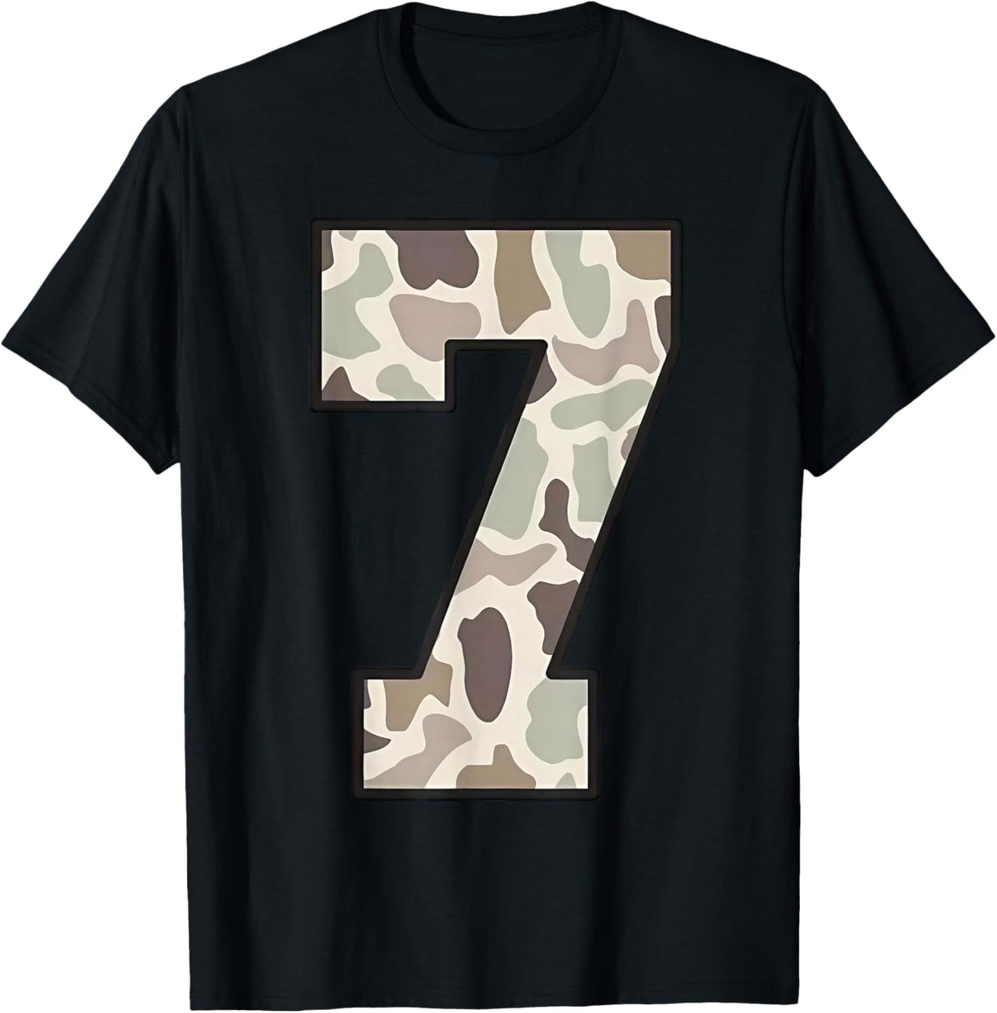 Camo Number 6 7 Funny Meme Halloween Costume T-Shirt - T-Shirt | Black
