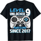 Level 9 Unlocked Birthday Boy Gamer 9th Video Game 2017 T-Shirt - T-Shirt | Black
