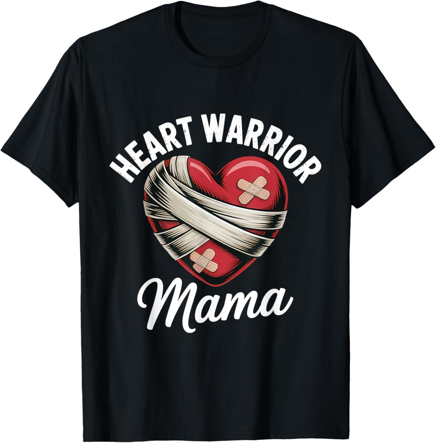 Heart Warrior Mama T-Shirt - T-Shirt | Black