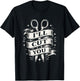 Funny Classic Vintage Distressed I'll Cut You Skilled Barber T-Shirt - T-Shirt | Black