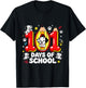 101 Days of School Cute Puppy Classroom Design T-Shirt - T-Shirt | Black