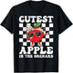 Cutest Apple in The Orchard Dabbing Apple Picking Season T-Shirt - T-Shirt | Black