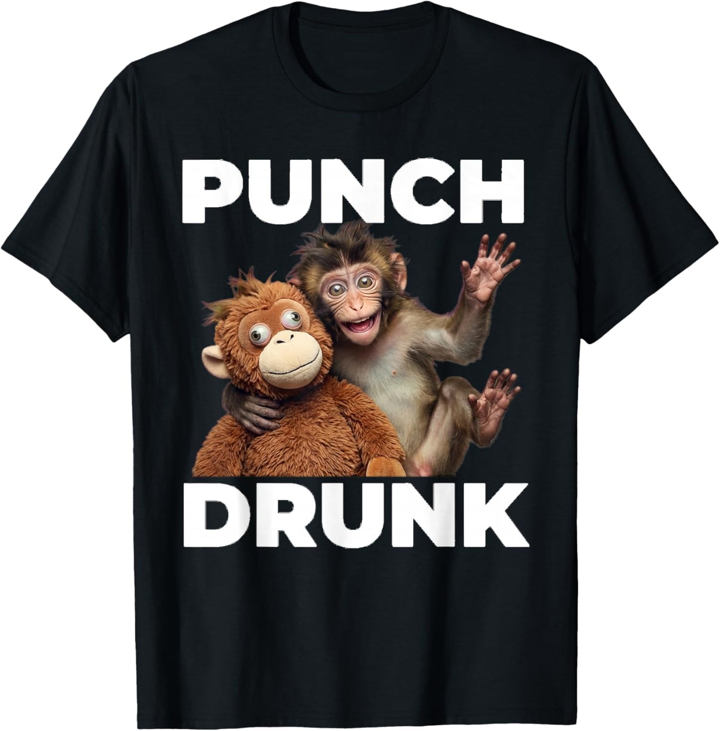 Punch the Monkey Punch Drunk T-Shirt - T-Shirt | Black