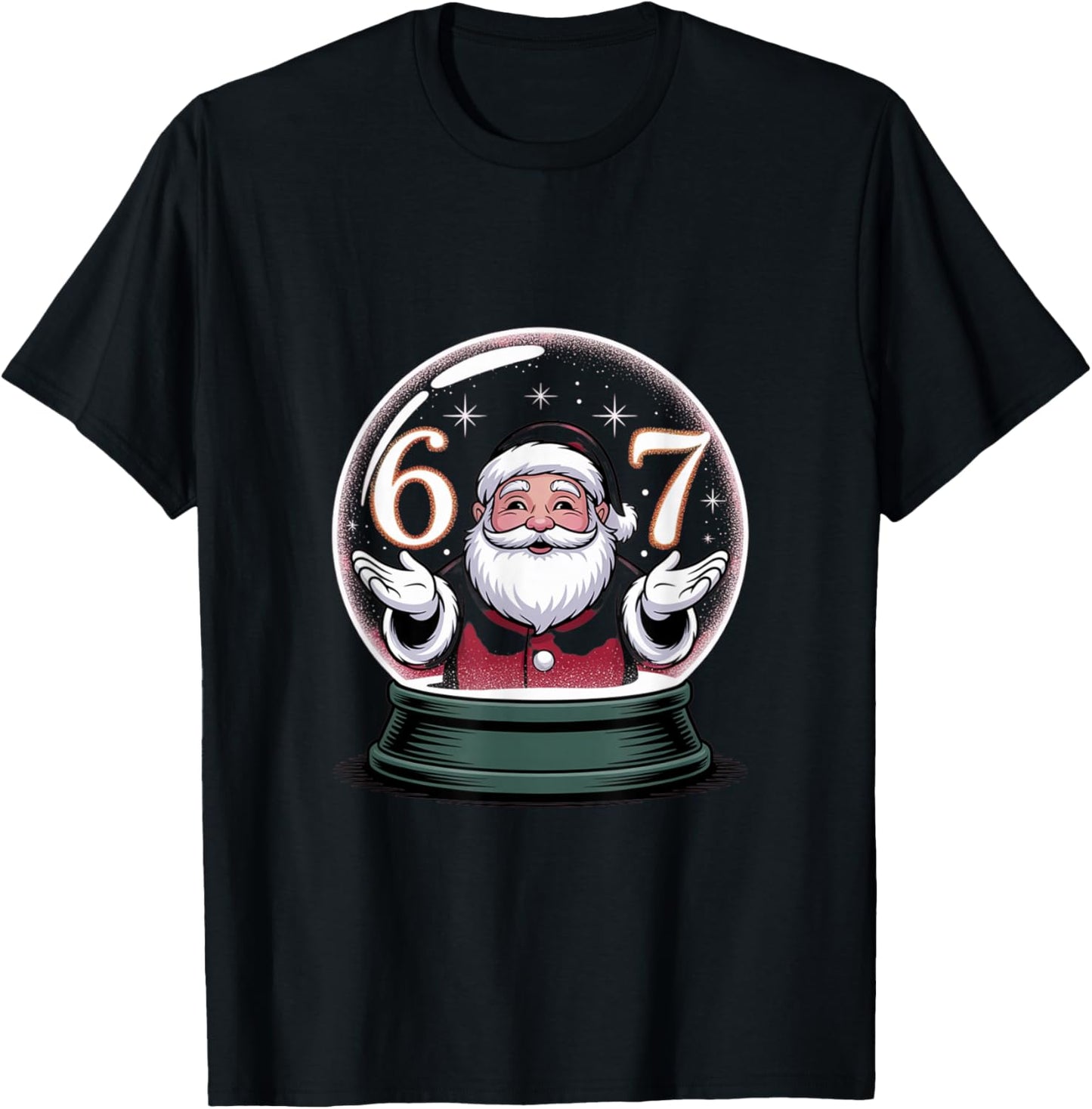 Christmas 67 Funny Xmas Six Seven Ugly Sweater 6-7 T-Shirt - T-Shirt | Black