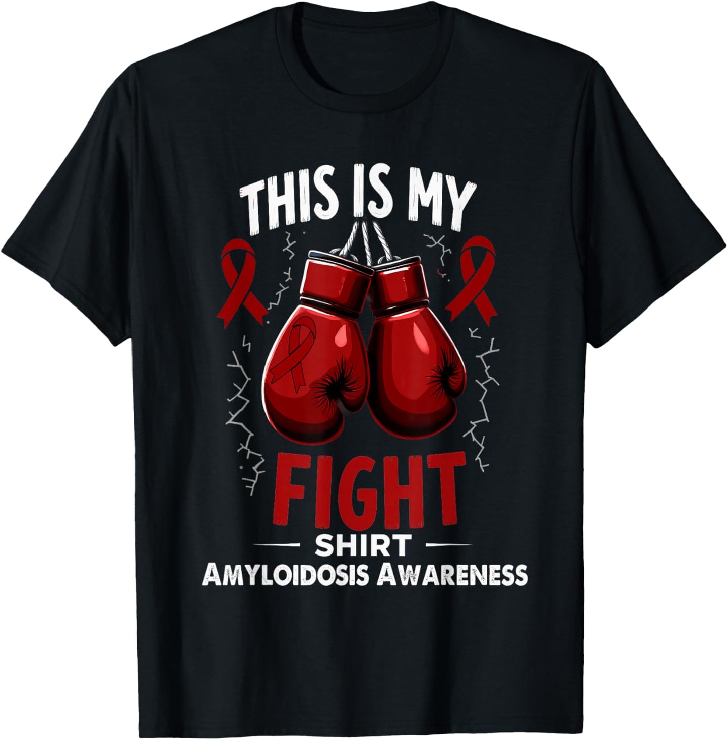 Amyloidosis Awareness This is My Fight T-Shirt - T-Shirt | Black